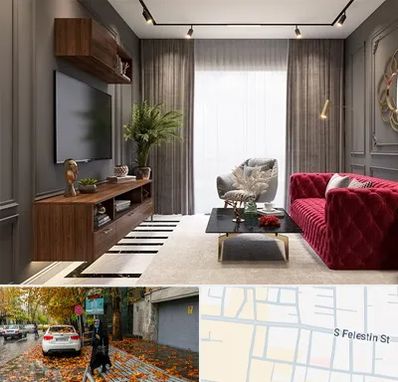 دکوراسیون داخلی در خیابان فلسطین