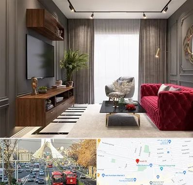 دکوراسیون داخلی در خیابان آزادی 