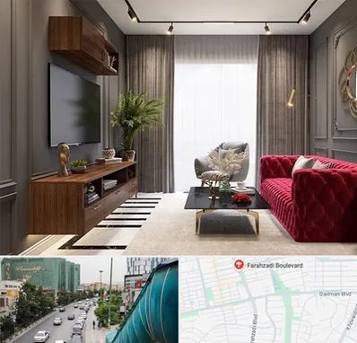 دکوراسیون داخلی در بلوار فرحزادی