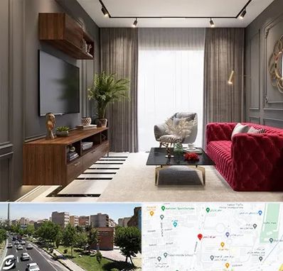 دکوراسیون داخلی در شهرک آزمایش 