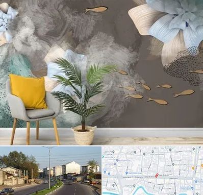 فروشگاه کاغذ دیواری در ضیابری رشت 