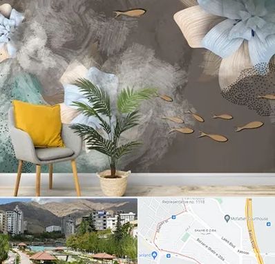 فروشگاه کاغذ دیواری در شهر زیبا 