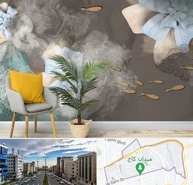 فروشگاه کاغذ دیواری در سعادت آباد 