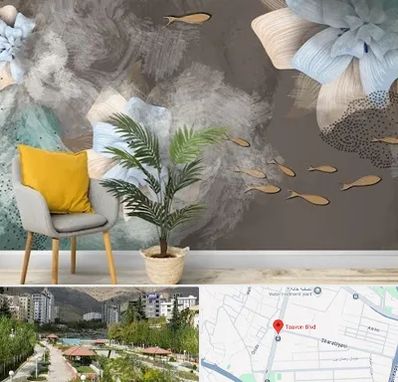 فروشگاه کاغذ دیواری در بلوار تعاون