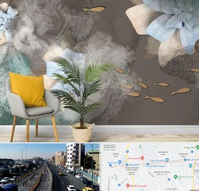 فروشگاه کاغذ دیواری در پیروزی 