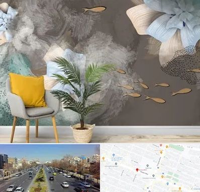فروشگاه کاغذ دیواری در بلوار معلم مشهد 