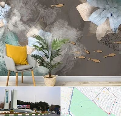 فروشگاه کاغذ دیواری در بلوار فلسیطین مشهد