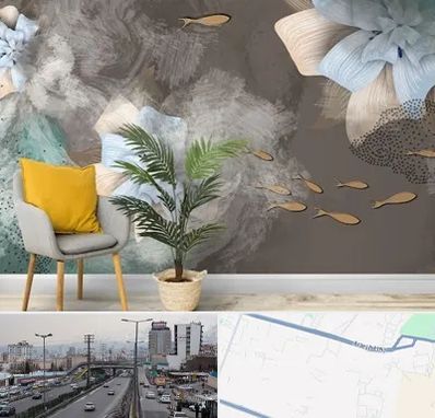 فروشگاه کاغذ دیواری در بلوار ارتش
