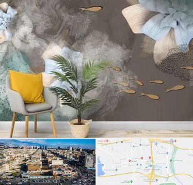 فروشگاه کاغذ دیواری در شهرک راه آهن 