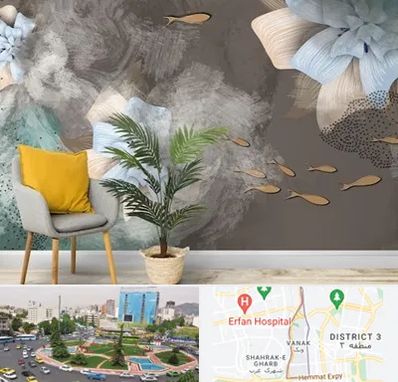 فروشگاه کاغذ دیواری در ونک 