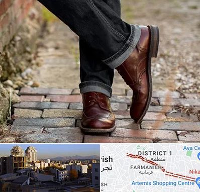 کفش چرم مردانه در فرمانیه 