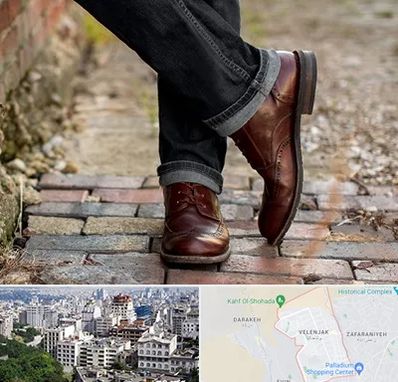 کفش چرم مردانه در ولنجک 