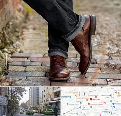 کفش چرم مردانه در فاطمی 