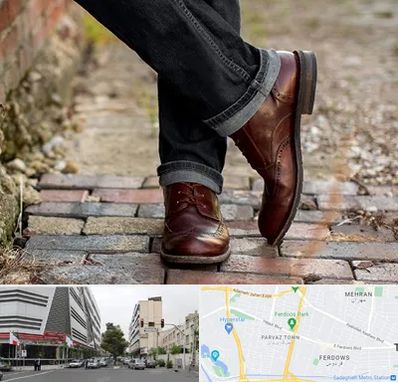 کفش چرم مردانه در بلوار فردوس 