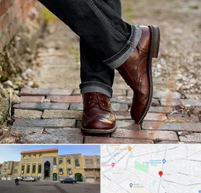 کفش چرم مردانه در زنبیل آباد قم