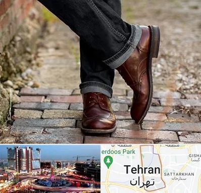 کفش چرم مردانه در صادقیه 