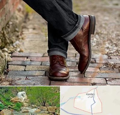 کفش چرم مردانه در کردان