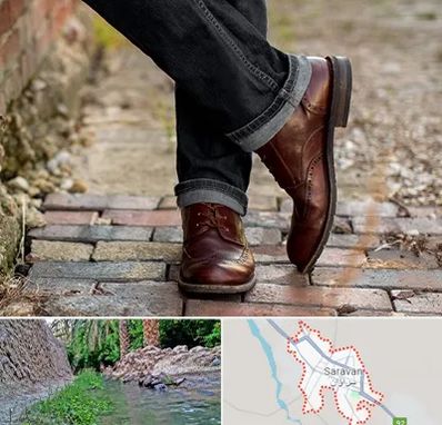 کفش چرم مردانه در سراوان