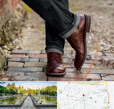 کفش چرم مردانه در سرسبز 