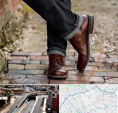 کفش چرم مردانه در ستارخان شیراز 