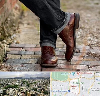 کفش چرم مردانه در گیشا 
