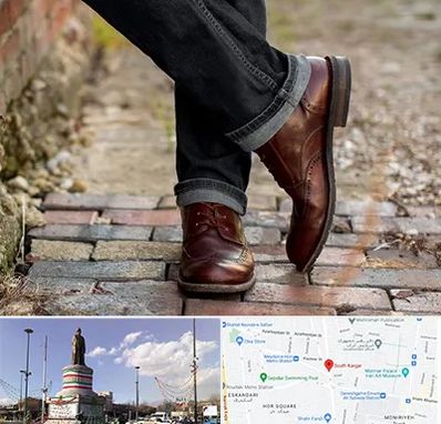 کفش چرم مردانه در کارگر جنوبی 