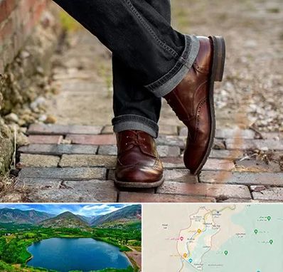 کفش چرم مردانه در رودبار