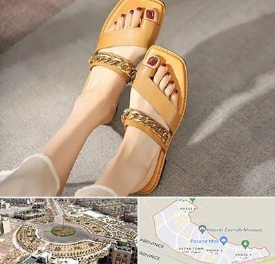 کفش صندل زنانه در پرند