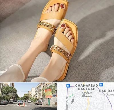 کفش صندل زنانه در چهارصد دستگاه 