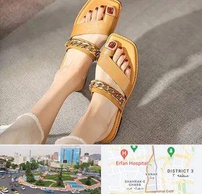 کفش صندل زنانه در ونک 