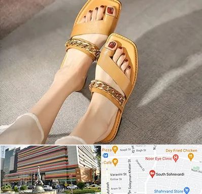 کفش صندل زنانه در سهروردی 