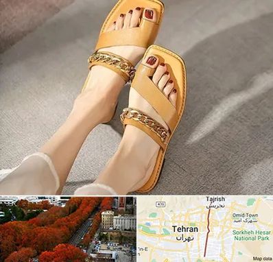 کفش صندل زنانه در ولیعصر 