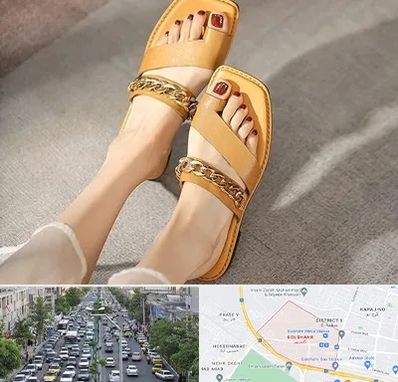 کفش صندل زنانه در گلشهر کرج 