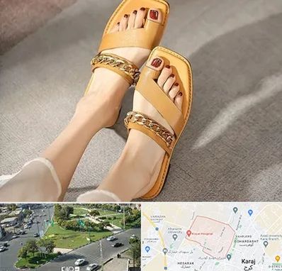 کفش صندل زنانه در شاهین ویلا کرج 
