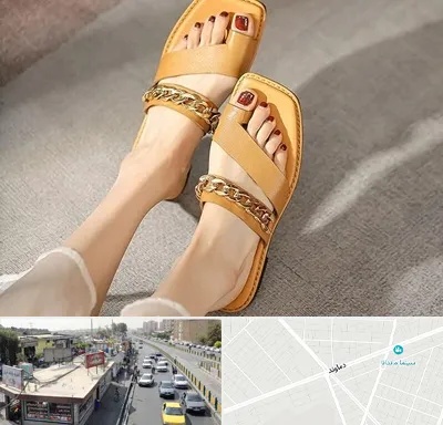 کفش صندل زنانه در خیابان دماوند
