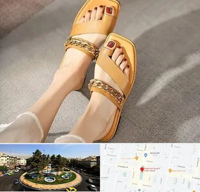 کفش صندل زنانه در هفت حوض 