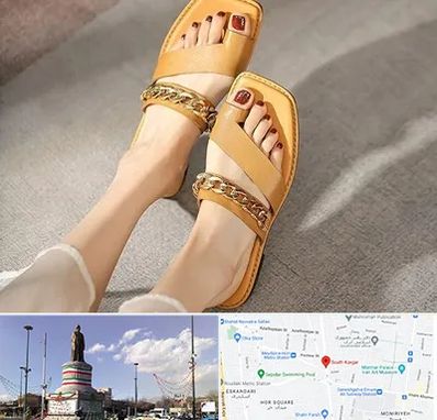 کفش صندل زنانه در کارگر جنوبی 