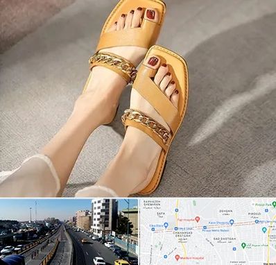 کفش صندل زنانه در پیروزی 