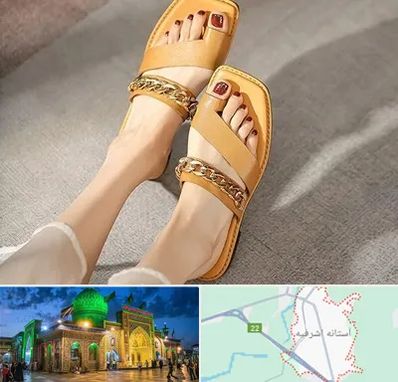 کفش صندل زنانه در آستانه اشرفیه