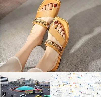 کفش صندل زنانه در میدان انقلاب 