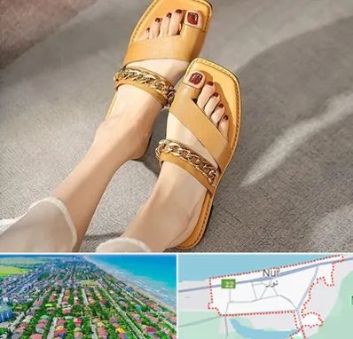 کفش صندل زنانه در نور