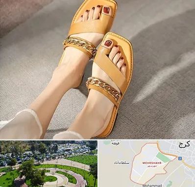 کفش صندل زنانه در مهرشهر کرج 
