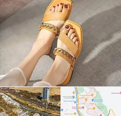 کفش صندل زنانه در خیابان نیایش شیراز 