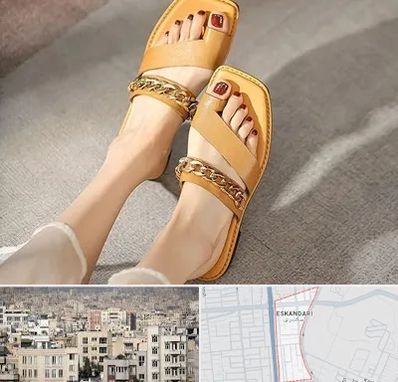 کفش صندل زنانه در اسکندری