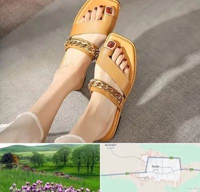 کفش صندل زنانه در سراب