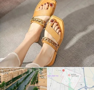 کفش صندل زنانه در فاز سه اندیشه