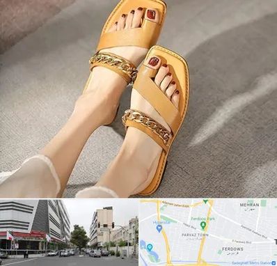 کفش صندل زنانه در بلوار فردوس 