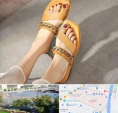 کفش صندل زنانه در گلستان اهواز 