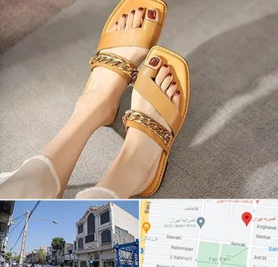 کفش صندل زنانه در افسریه 