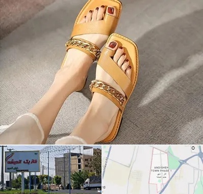کفش صندل زنانه در فاز یک اندیشه
